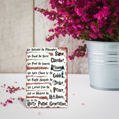 Acrylic Harry Potter Quote Printed Tabletop Frame for Bedroom, Living Room & Office Harry Potter Theme Return Gift Birthday Gift For Kids, Friends & Harry Potter Fans